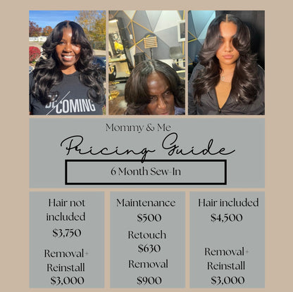 AK Mommy & Me 6 Month Sew-In